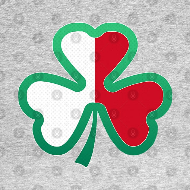 Maltese Flag for st patricks day, Irish Shamrock by Myteeshirts